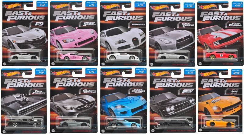 ホットウィール ワイルドスピード テーマアソート Fast&Furious-