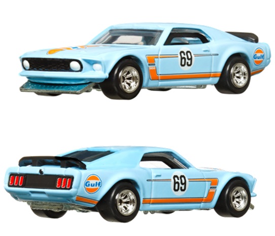 画像: 2023 HW CAR CULTURE "PREMIUM 2PACK" 【"GULF" 1969 フォード マスタング BOSS 302 / 2014 カスタム マスタング】LT.BLUE/RR