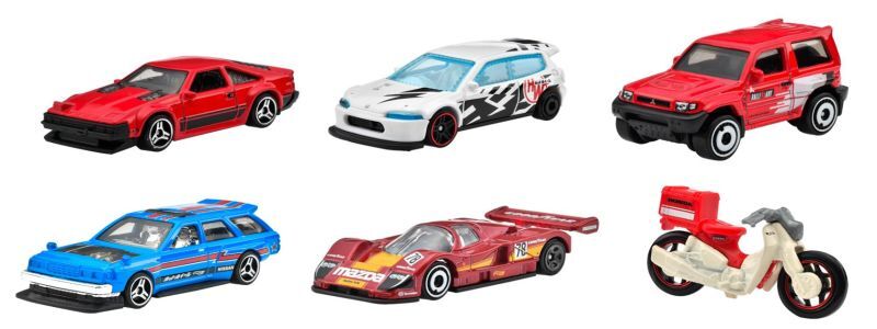 画像: 【仮予約】PRE-ORDER - 【 HOT WHEELS ベーシック 日本車6種セット(国内流通版/裏面日本語)】(10月上旬入荷予定）