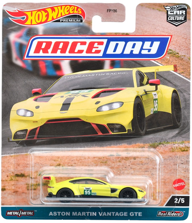 画像1: 2023 HW CAR CULTURE "レース・デー" 【ASTON MARTIN VANTAGE GTE】YELLOW/RR