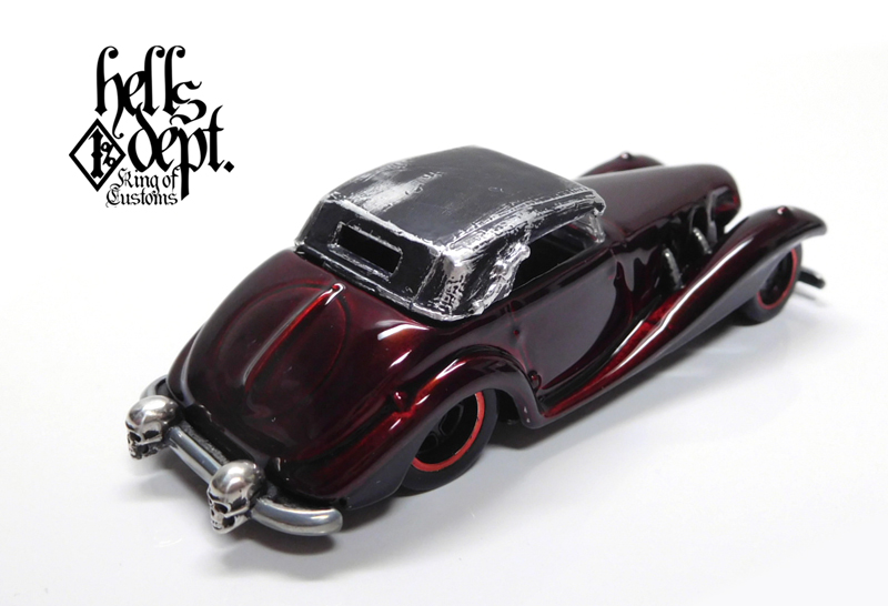 画像: HELLS DEPT 2023 - COVA MANUFACTURING FACTORY 【MERCEDES 540K with SKULL DRIVER (カスタム完成品）】MAROON/RR （送料サービス適用外）