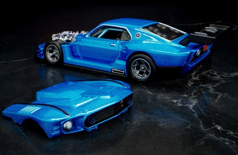 画像: 2023 RLC EXCLUSIVE "ELITE 64" 【MODIFIED '69 FORD MUSTANG (前部パーツ脱着可能タイプ)】MET.BLUE/RR