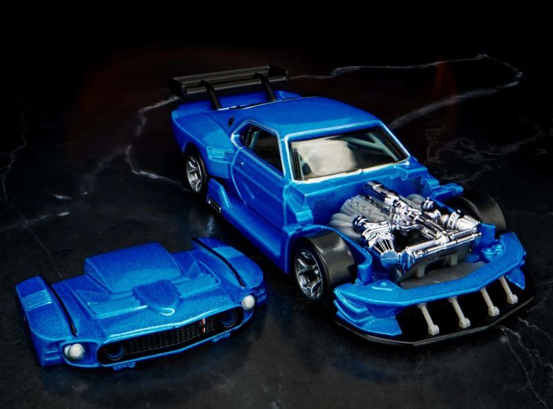 画像: 2023 RLC EXCLUSIVE "ELITE 64" 【MODIFIED '69 FORD MUSTANG (前部パーツ脱着可能タイプ)】MET.BLUE/RR