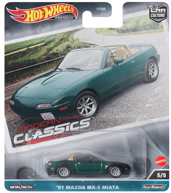 画像1: 2023 HW CAR CULTURE "モダン・クラシックス" 【'91 マツダ MX-5 ミアータ】DK.GREEN/RR