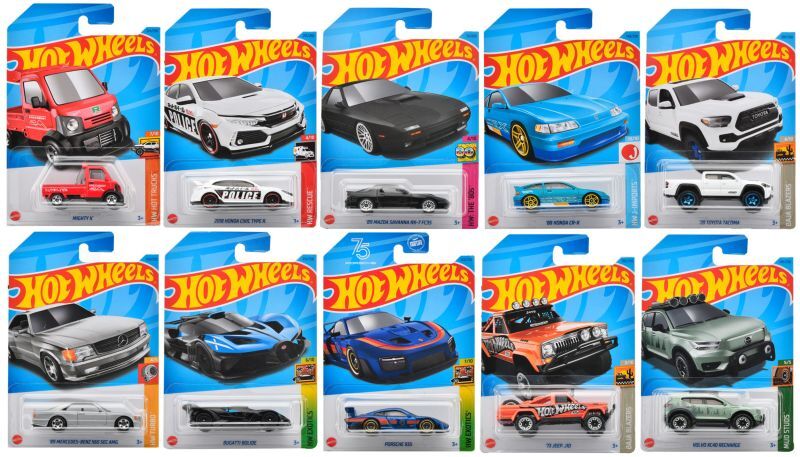 画像: 【仮予約】PRE-ORDER - 【 HOT WHEELS ベーシック 10種セット(国内流通版/裏面日本語)】(12月初旬入荷予定）
