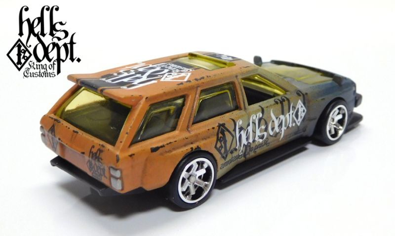 画像: HELLS DEPT 2022 - カツヌマ製作所 【NISSAN MAXIMA DRIFT CAR (カスタム完成品）】BLUE-ORANGE WITHER/RR （送料サービス適用外）