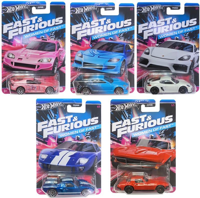 画像: 【仮予約】PRE-ORDER - 2023 HW FAST & FURIOUS 【ワイルド・スピード テーマ Dアソート　10個入り】ホンダ S2000/マツダ RX-8/ポルシェ 718 ケイマン GT4/フォード GT40/カスタム コルベット スティングレイ クーペ(12月下旬入荷予定）