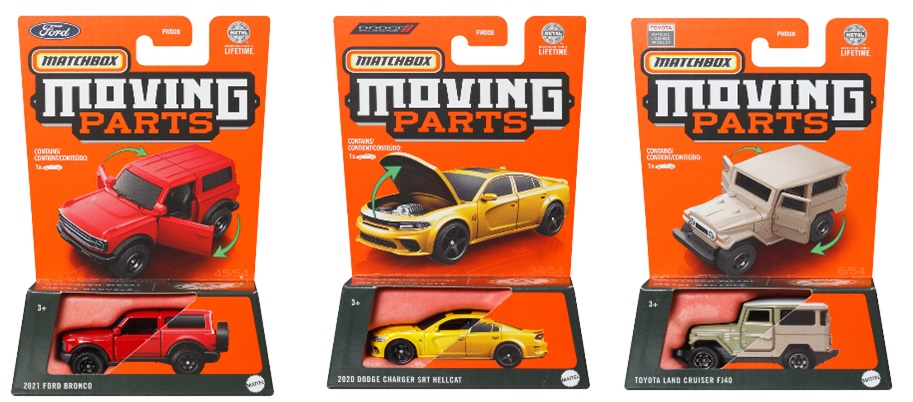 画像: 【2024 MATCHBOX MOVING PARTS　"J"アソート 8個入り】2019 フォード マスタング コンバーチブル/GMC ハマー EV/1996 三菱 ランサーエボリューション IV/2020 ポルシェ 911 カレラ 4S/2021 フォード ブロンコ/2020 ダッジチャージャー SRT ヘルキャット/トヨタ ランドクルーザー FJ40(12月下旬入荷予定）