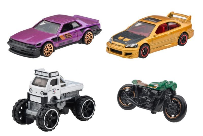 画像: 【仮予約】PRE-ORDER - 【 HOT WHEELS ベーシック 日本車4種セット(国内流通版/裏面日本語)】(2024年2月初旬入荷予定）