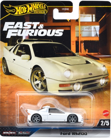 画像1: 2024 HW FAST & FURIOUS (ワイルド・スピード) 【フォード RS200】 WHITE/RR