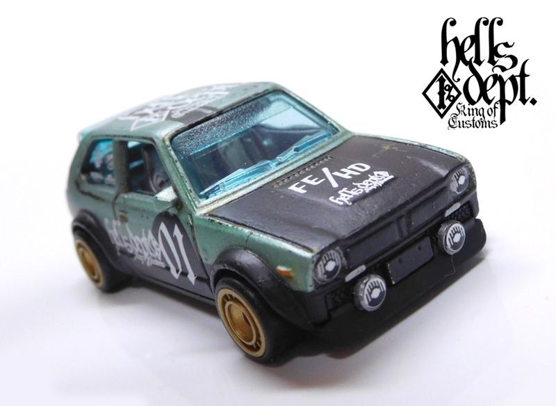 画像: HELLS DEPT 2024 - カツヌマ製作所 【'73 HONDA CIVIC CUSTOM (カスタム完成品）】RUST GREEN/RR （送料サービス適用外）