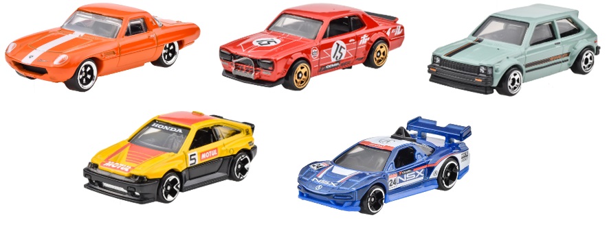 画像: 【CHINA版】 2024 HW オートモーティブ【J-imports (10個入り)】1968 マツダ コスモ スポーツ/日産スカイライン HT 2000GT-X/'81 トヨタ スターレット KP61/1985 ホンダ CR-X/アキュラ NSX(予約不可）