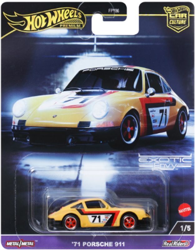 画像: 【仮予約】PRE-ORDER - 2024 HW CAR CULTURE "エキゾチック・エンヴィー" 【’71ポルシェ911】YELLOW/RR (2024年6月下旬に発売延期)