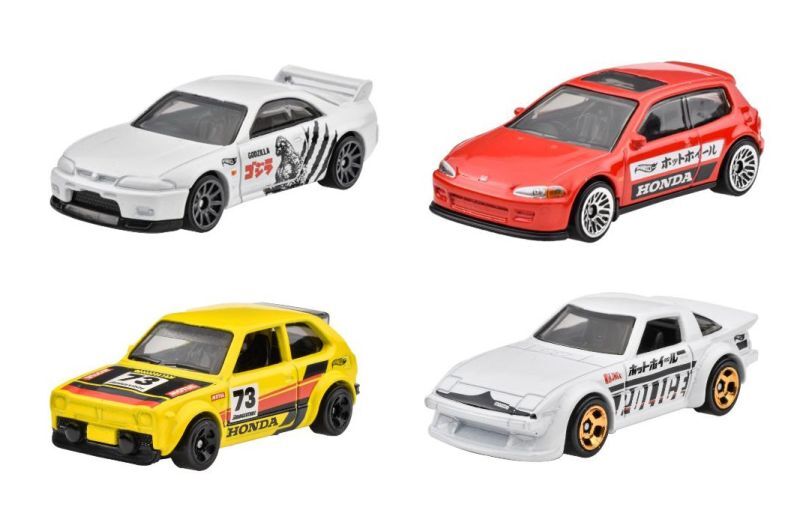 画像: 【仮予約】PRE-ORDER - 【 HOT WHEELS ベーシック 日本車4種セット(国内流通版/裏面日本語)】(2024年4月初旬入荷予定）