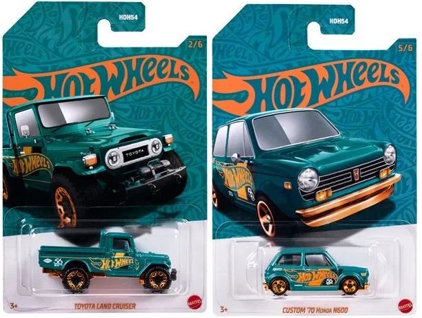 画像: 2024 HW 56TH ANNIVERSARY PEARL & CHROME SERIES1【6種セット】RAIJIN EXPRESS (CHASE)/TOYOTA LAND CRUISER/CUSTOM '70 HONDA N600/'65 MERCURY COMET CYCLONE/TOON'D '83 CHEVY SILVERADO/'21 FORD BRONCO(予約不可)(お一人様1セットのみ)