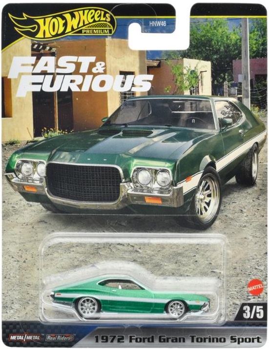 画像: 2024 HW FAST & FURIOUS (ワイルド・スピード) 【1972 フォード グラン トリノ スポーツ】GREEN/RR