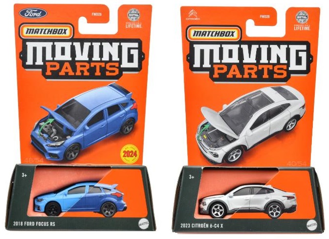 画像: 【仮予約】PRE-ORDER - 【2024 MATCHBOX MOVING PARTS　"M"アソート 8個入り】1988 マツダ RX7/2022 レクサス LX/2018 フォード フォーカス RS/2023 シトロエン e-C4 X/1969 フォード マスタング ボス 302(2024年5月下旬入荷予定）