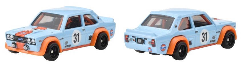 画像: 【仮予約】PRE-ORDER - 2024 HW CAR CULTURE "PREMIUM 2PACK" 【"GULF" ランチア ラリー 037/ フィアット 131 アバルト】LT.BLUE/RR(2024年5月下旬入荷予定）(ショートした場合は先着順となります）