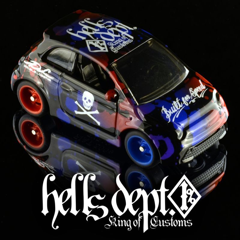 画像: 【予約】PRE-ORDER - HELLS DEPT 2024 - DOUBLE LOSER[S] 【Vermin FIAT 500 (Red-Blue) (カスタム完成品）】BLACK?/RR （送料サービス適用外）(4月中旬入荷予定)