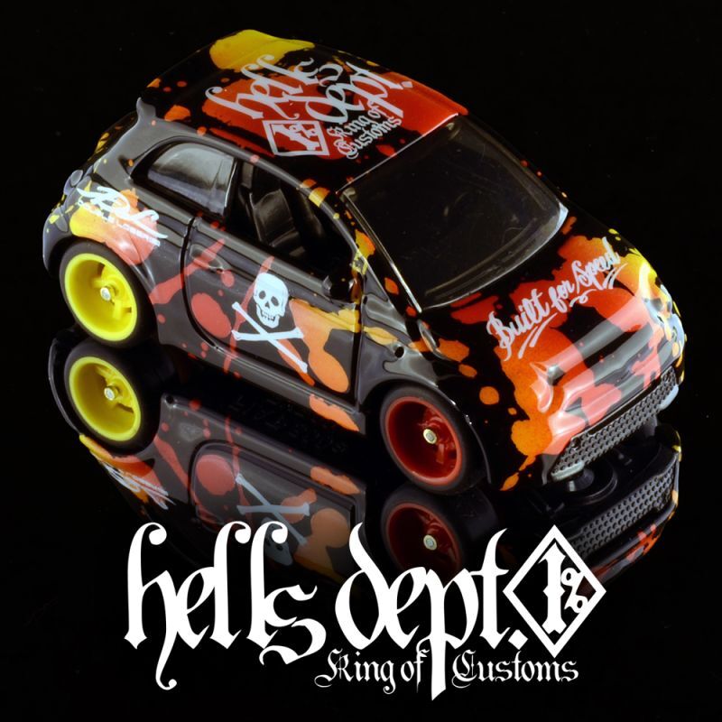 画像: 【予約】PRE-ORDER - HELLS DEPT 2024 - DOUBLE LOSER[S] 【Vermin FIAT 500 (Yellow-Red) (カスタム完成品）】BLACK?/RR （送料サービス適用外）(4月中旬入荷予定)