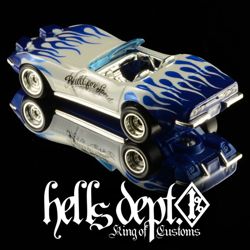 画像: 【予約】PRE-ORDER - HELLS DEPT 2024 - DOUBLE LOSER[S] 【Flames CHEVROLET C3 (カスタム完成品）】WHITE-BLUE/RR （送料サービス適用外）(4月中旬入荷予定)