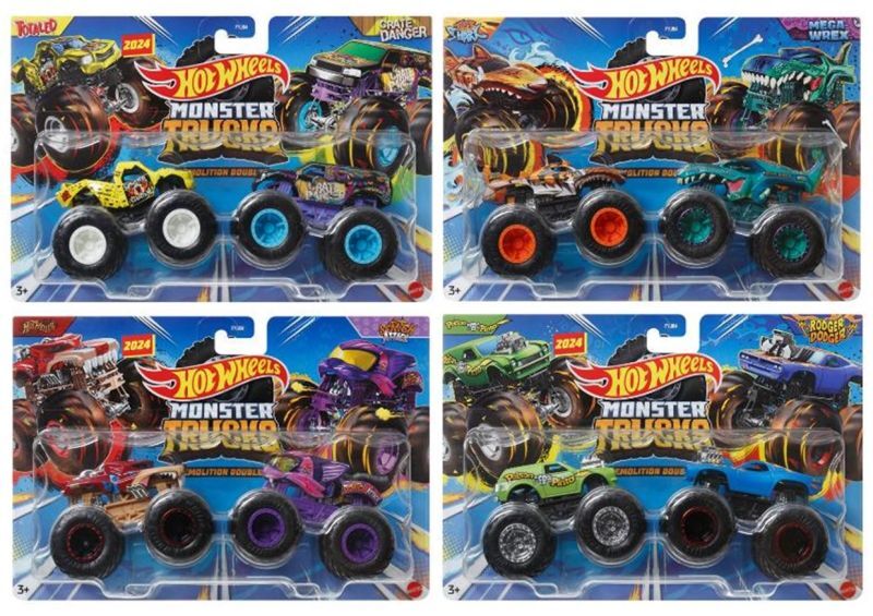 画像: 2024 HW MONSTER TRUCKS! 【2パック - 4種セット】