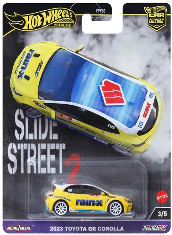 画像: 【仮予約】PRE-ORDER - 2024 HW CAR CULTURE "スライド ・ストリート" 【2023 トヨタ GR カローラ】YELLOW/RR (2024年6月下旬入荷予定)