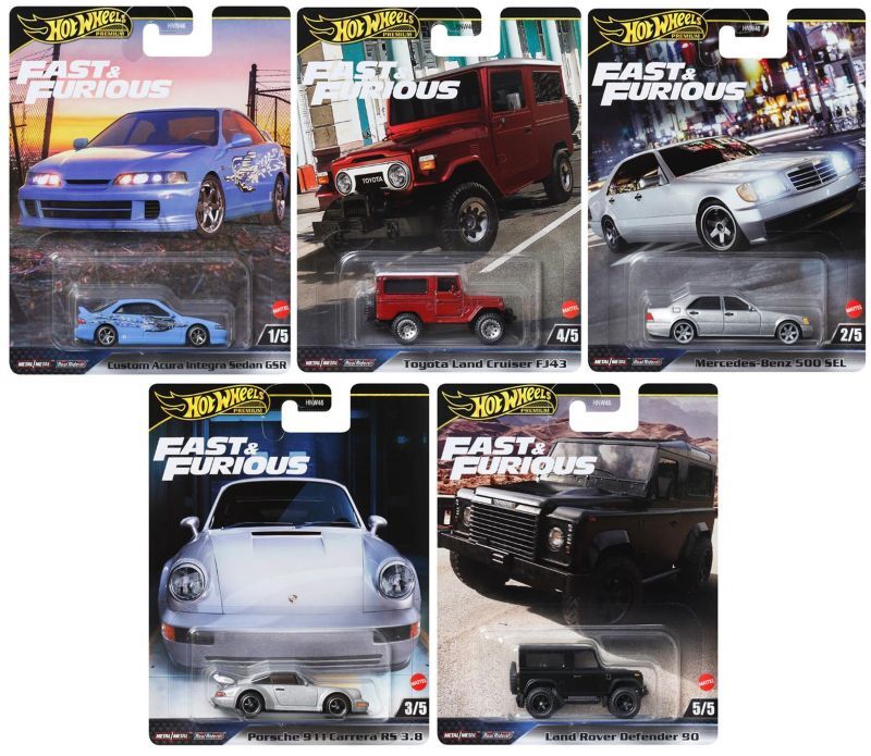 画像: 【仮予約】PRE-ORDER - 2024 HW FAST & FURIOUS (ワイルド・スピード) 【Cアソート5種セット】カスタム アキュラ インテグラ セダン GSR/トヨタランドクルーザー FJ43/メルセデス・ベンツ 500 SEL/ポルシェ 911 カレラ RS 3.8/ランドローバー ディフェンダー 90(2024年6月下旬入荷予定）