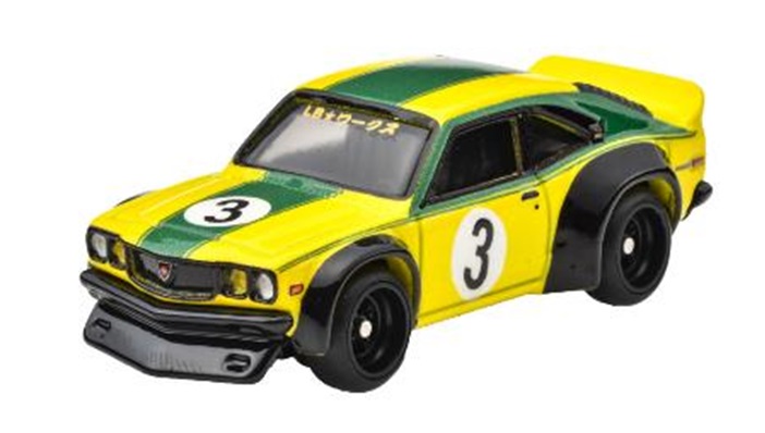 画像: 2024 HW CAR CULTURE "ジャパンヒストリックス4" 【マツダ RX-3 (LB-WORKS)】YELLOW/RR