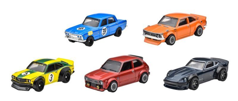 画像: 2024 HW CAR CULTURE 【ジャパンヒストリックス4 - 5種セット】'64 プリンス スカイライン GT/'72 トヨタ カローラレビン/'73 ホンダ シビック カスタム/マツダ RX-3/日産フェアレディZ 