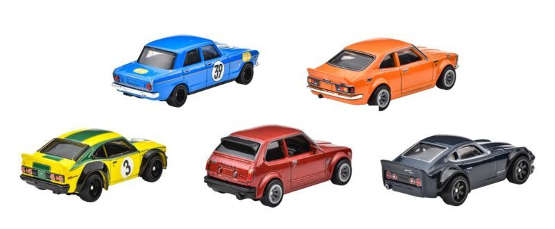 画像: 2024 HW CAR CULTURE 【ジャパンヒストリックス4 - 5種セット】'64 プリンス スカイライン GT/'72 トヨタ カローラレビン/'73 ホンダ シビック カスタム/マツダ RX-3/日産フェアレディZ 