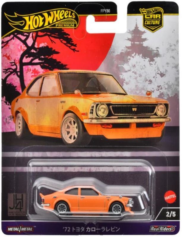 画像: 2024 HW CAR CULTURE "ジャパンヒストリックス4" 【'72 トヨタ カローラレビン】ORANGE/RR