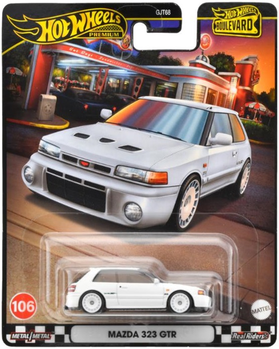画像: 2024 HW BOULEVARD 【マツダ 323 GTR (ファミリア)】WHITE/RR(2024年11月上旬入荷予定）