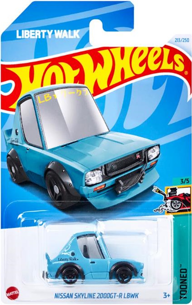 画像: 【日産 スカイライン 2000GT-R LBWK (TOONED)(国内流通版/裏面日本語)】LT.BLUE