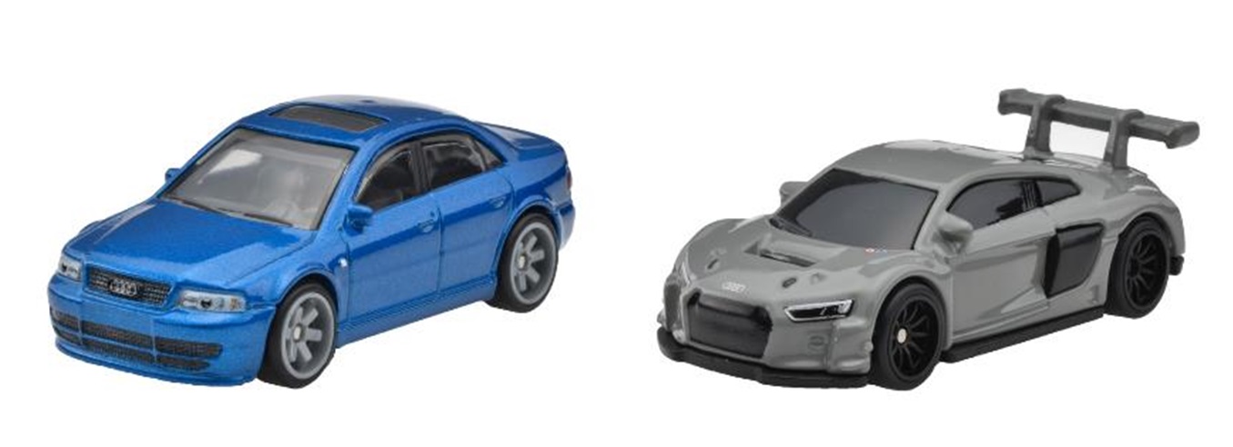 画像: 2024 HW CAR CULTURE "PREMIUM 2PACK" 【アウディ S4 クワトロ/ アウディ R8 LMS】BLUE/GRAY/RR