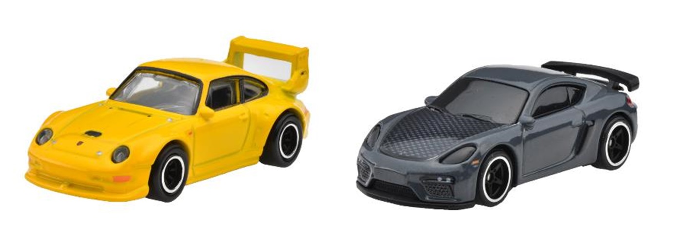 画像: 2024 HW CAR CULTURE "PREMIUM 2PACK" 【ポルシェ 993 GT2/ ポルシェ 718 ケイマン GT4】YELLOW/BLACK/RR
