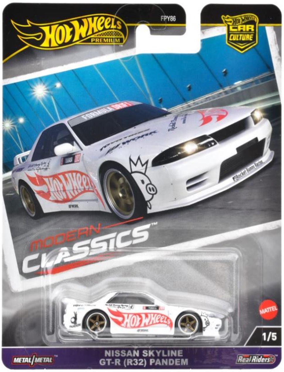 画像: 2024 HW CAR CULTURE "モダン・クラシックス" 【日産 スカイライン GT-R (R32) パンデム】WHITE/RR