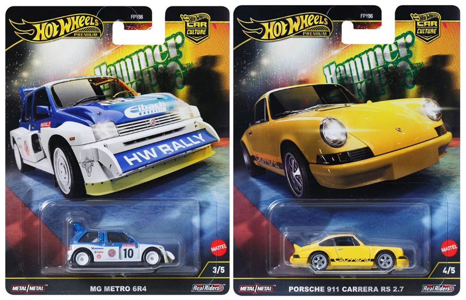 画像: 2024 HW CAR CULTURE 【ハンマードロップ - 5種セット】ランチア ストラトス ゼロ/ブガッティ ヴェイロン/マツダ 787B/MG メトロ 6R4/ポルシェ911 カレラ RS2.7