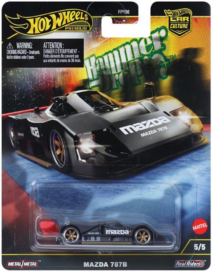 画像: 2025 HW CAR CULTURE "ハンマードロップ" 【マツダ 787B】BLACK/RR