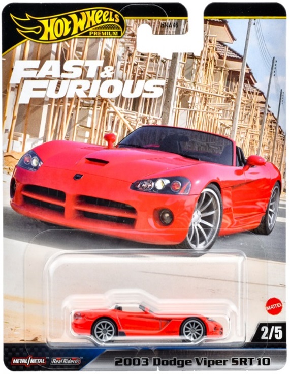 画像: 2025 HW FAST & FURIOUS (ワイルド・スピード) 【'03 ダッジバイパー SRT10】RED/RR
