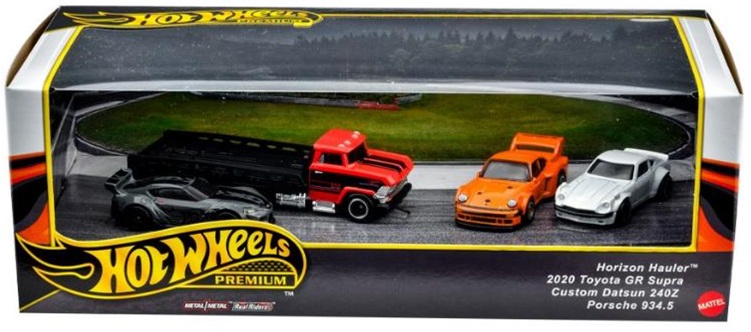 画像1: 2025 HW PREMIUM COLLECTOR SET 【ワイドボディセット】2020 Toyota GR Supra/Horizon Hauler/Custom Datsun 240Z/Porsche 934.5