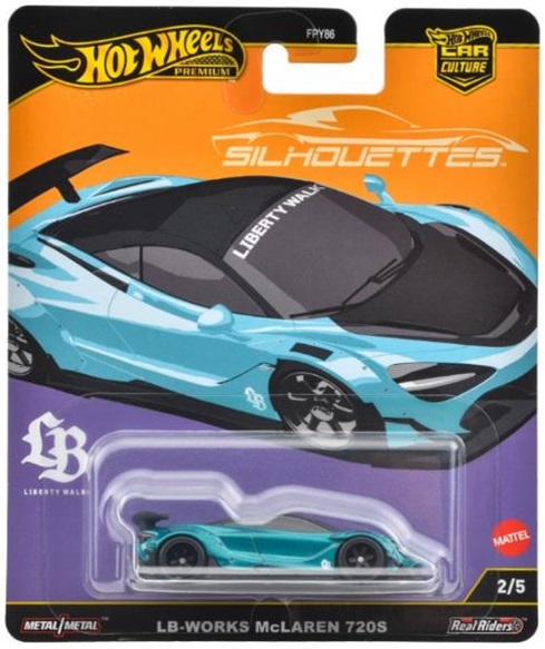 画像: 2025 HW CAR CULTURE "シルエット" 【リバティワークス マクラーレン 720S】AQUA/RR