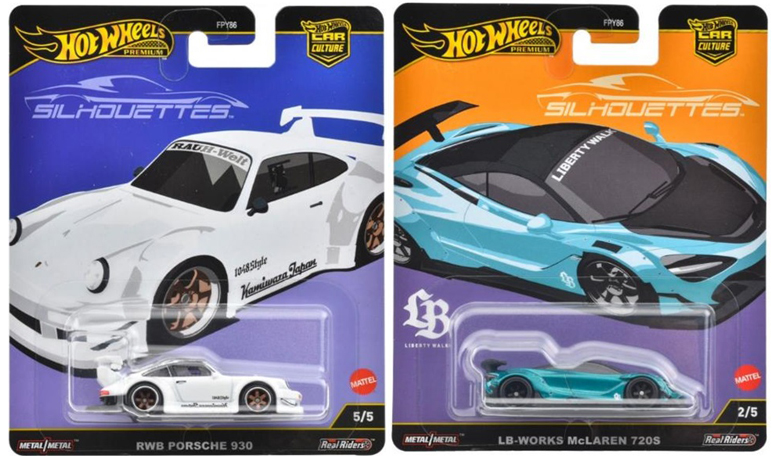 画像: 2025 HW CAR CULTURE 【シルエット - 5種セット】LB-ER34 スーパーシルエット 日産 スカイライン/RWB ポルシェ 930/リバティワークス マクラーレン 720S/日産 300ZX/マツダ RX-7 FC パンデム