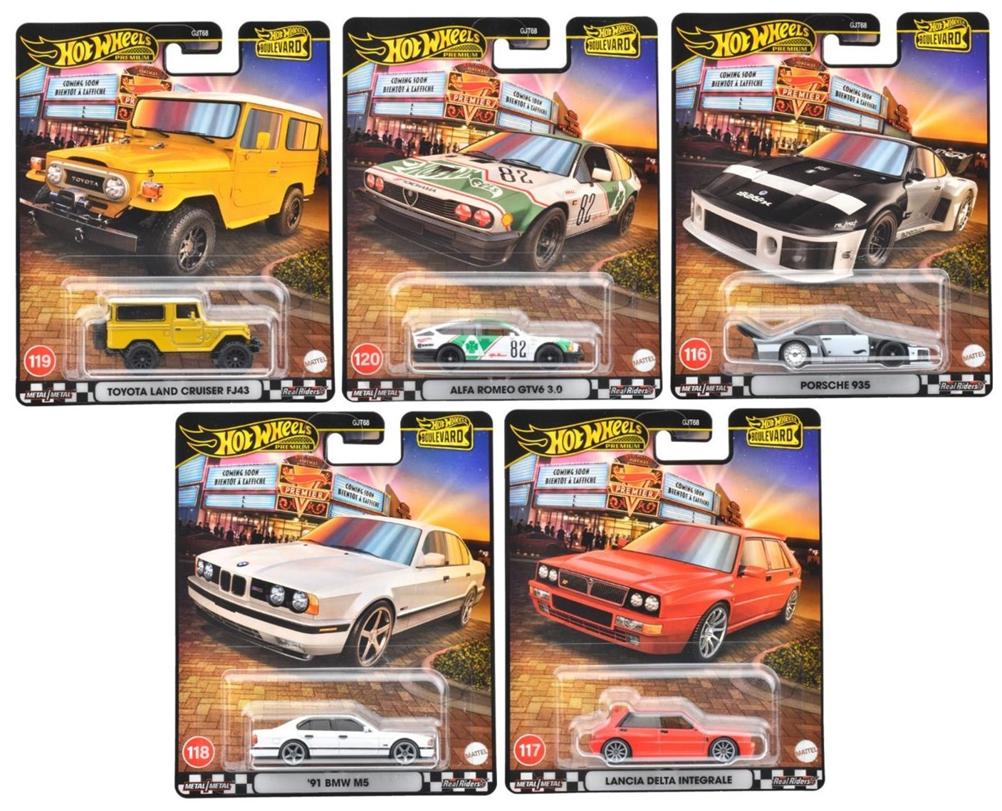 画像: 2025 HW BOULEVARD 【Aアソート 5種セット】トヨタ ランドクルーザー FJ43/ポルシェ 935/アルファロメオ GTV6 3.0/'91 BMW M5/ランチア デルタ インテグラーレ