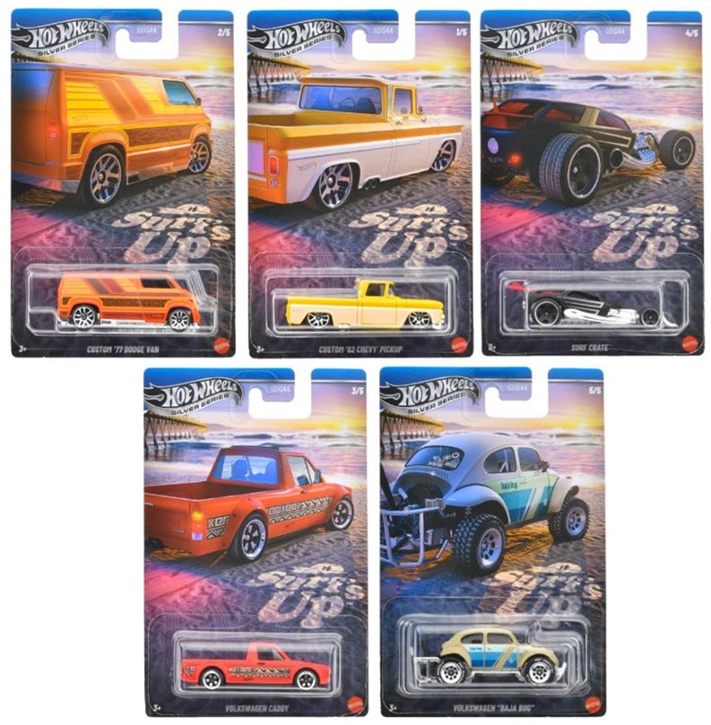 画像: 【仮予約】PRE-ORDER - 2025 HW オートモーティブ【SURF'S UP 5種セット】カスタム '77 ダッジバン/カスタム '62 シェビー ピックアップ/サーフクレート/フォルクスワーゲン キャディ/フォルクスワーゲン バハバグ(2025年5月上旬入荷予定）