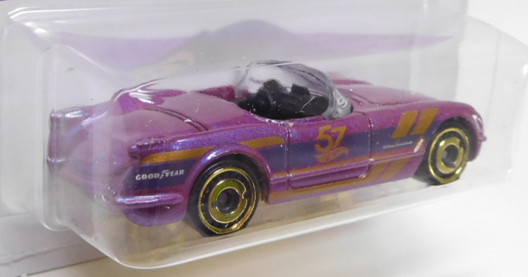 画像: 【US版】2025 HW 57TH ANNIVERSARY PEARL & CHROME SERIES1【'55 CORVETTE】PURPLE(予約不可)