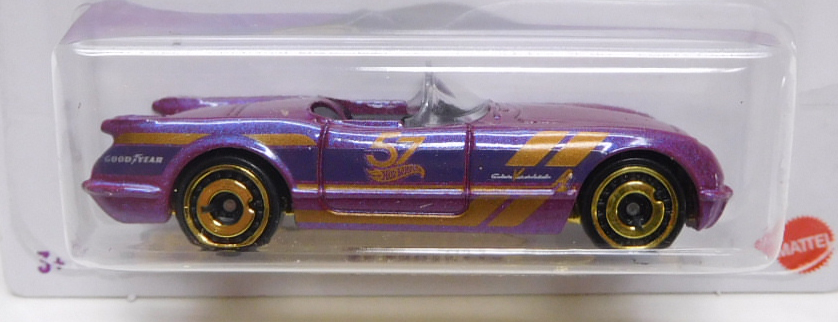 画像: 【US版】2025 HW 57TH ANNIVERSARY PEARL & CHROME SERIES1【'55 CORVETTE】PURPLE(予約不可)