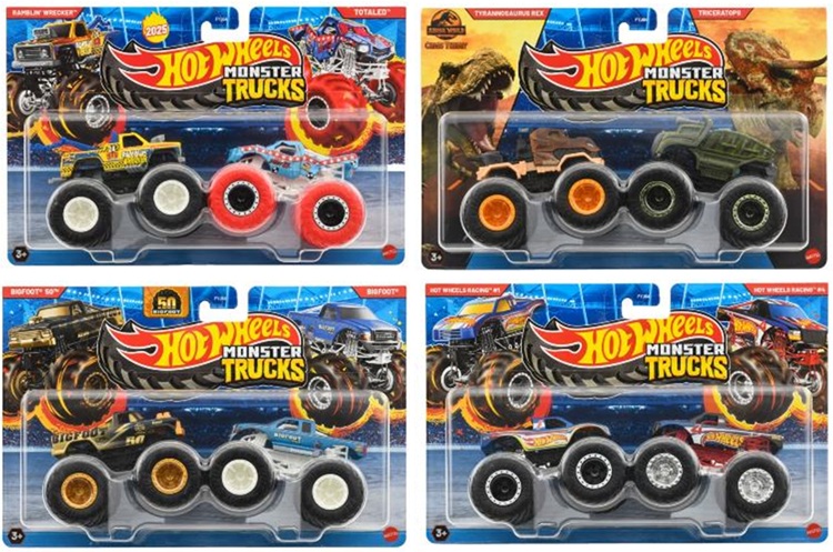 画像: 【仮予約】PRE-ORDER - 2025 HW MONSTER TRUCKS! 【2パック - Tアソート4種セット】(2025年5月下旬入荷予定）