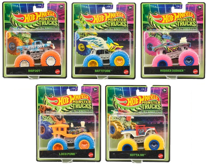 画像: 【仮予約】PRE-ORDER - 2025 HW MONSTER TRUCKS! 【光る！モンスタートラック Bアソート (6個入り）】(2025年5月下旬入荷予定）