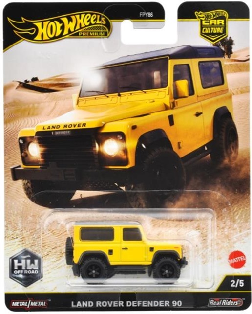 画像: 【仮予約】PRE-ORDER - 2025 HW CAR CULTURE "HW オフロード" 【ランドローバー ディフェンダー 90】YELLOW/RR (2025年5月末入荷予定）
